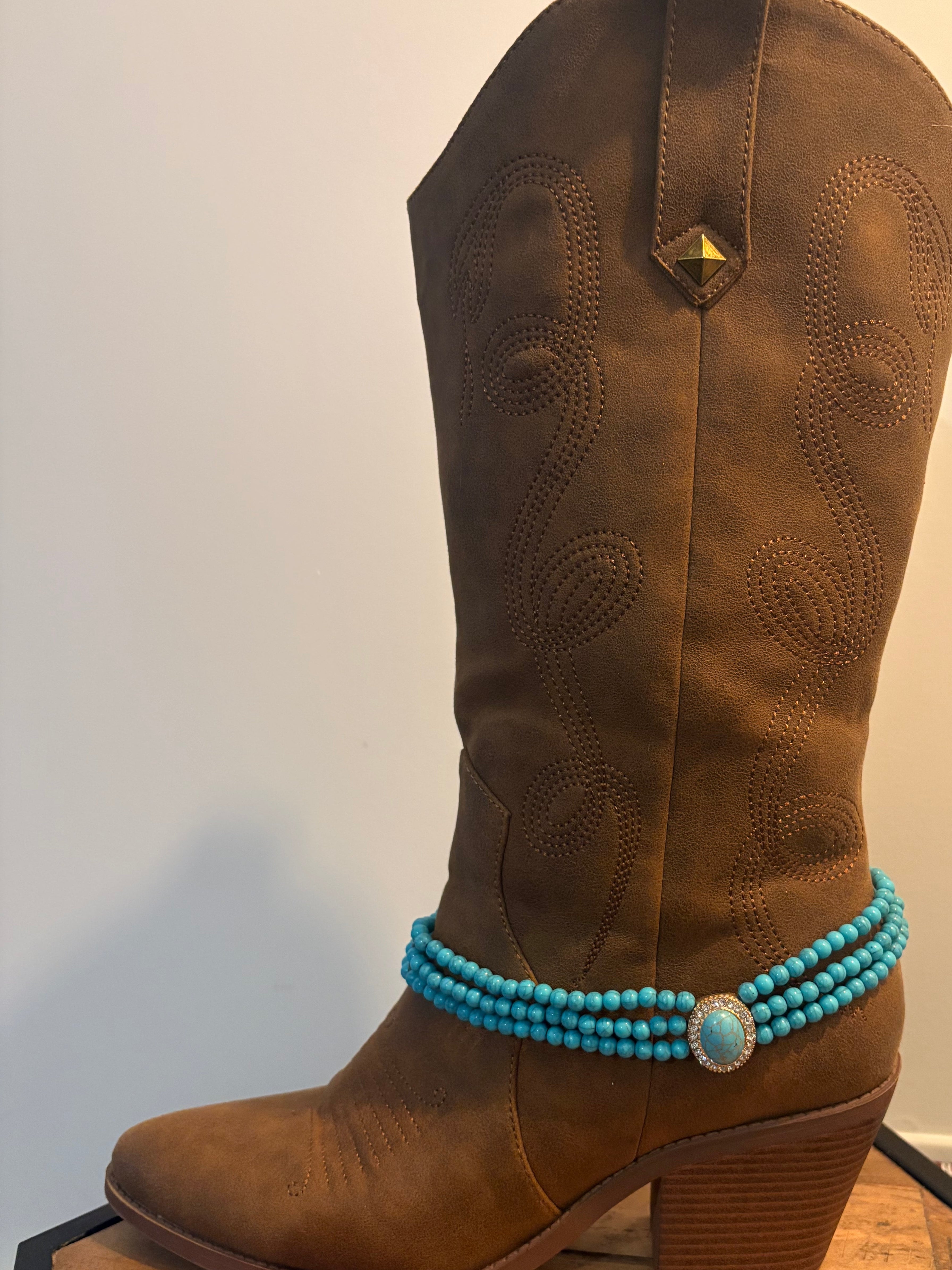 Turquoise Trail Boot Charm