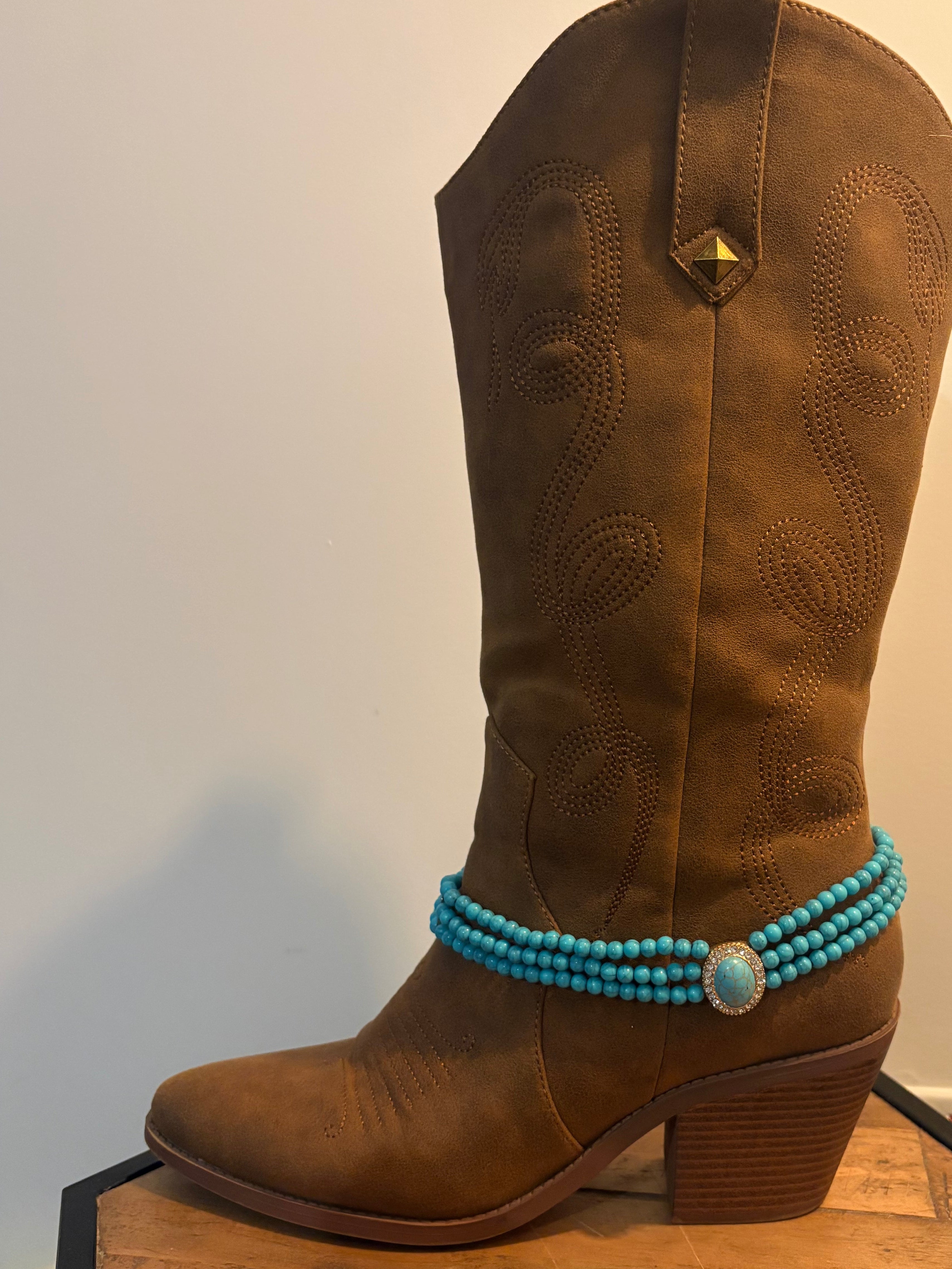 Turquoise Trail Boot Charm